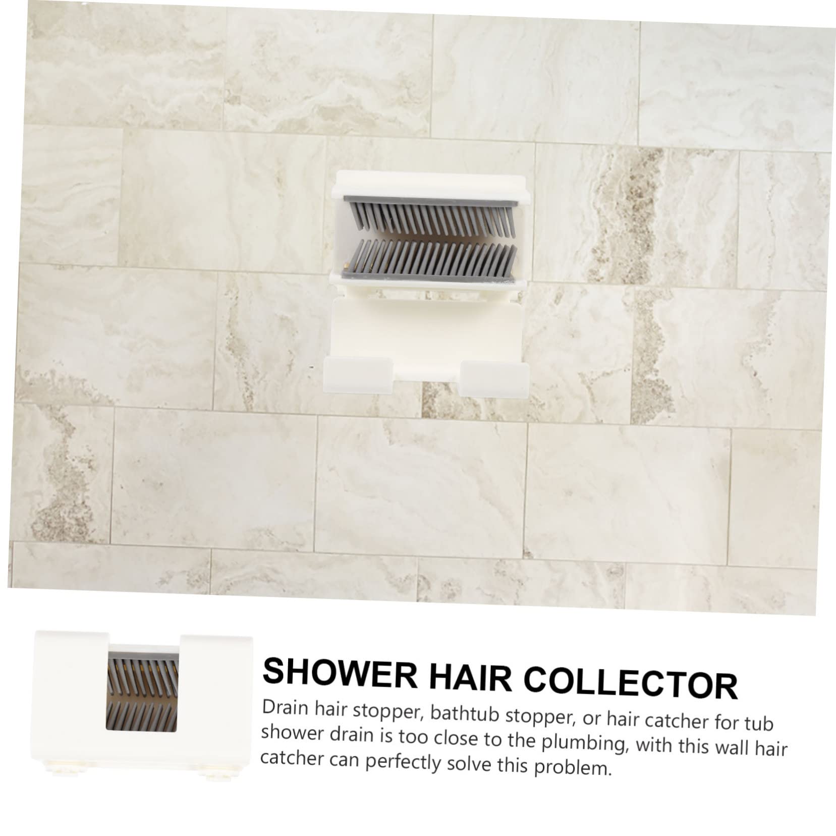 Gadpiparty 3st Haare Fangen Wanne Haarfänger Duschwand Als Haarfänger Waschmaschine Accessoires Für Haare Duschablauf Duschrinne Kieselgel Drainage Weiß EIN Bad Nehmen