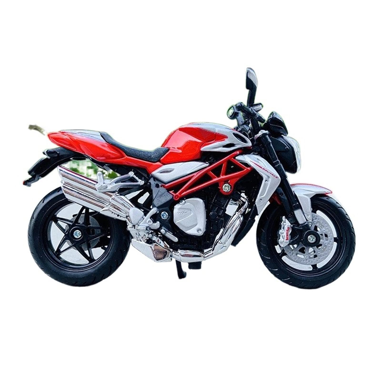 Modello di motocicletta Per MV Agusta Brutale 1090 RR 1:18 Realistica Moto Replica Sport Bike Street Racing Modello Lega & Plastica Parti Veicolo Miniatura Scultura