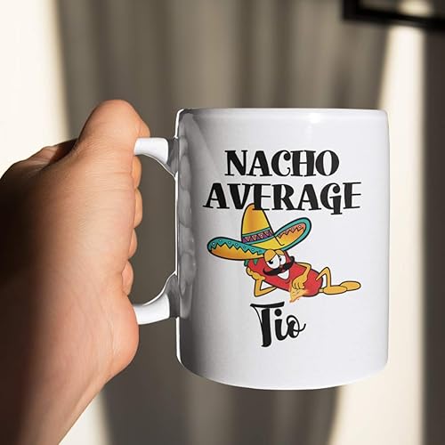 Miniatura 6 de Taza de café Tio Nacho Average Tio regalo de cumpleaños para tío divertido taza de té, regalos de Navidad para hombres