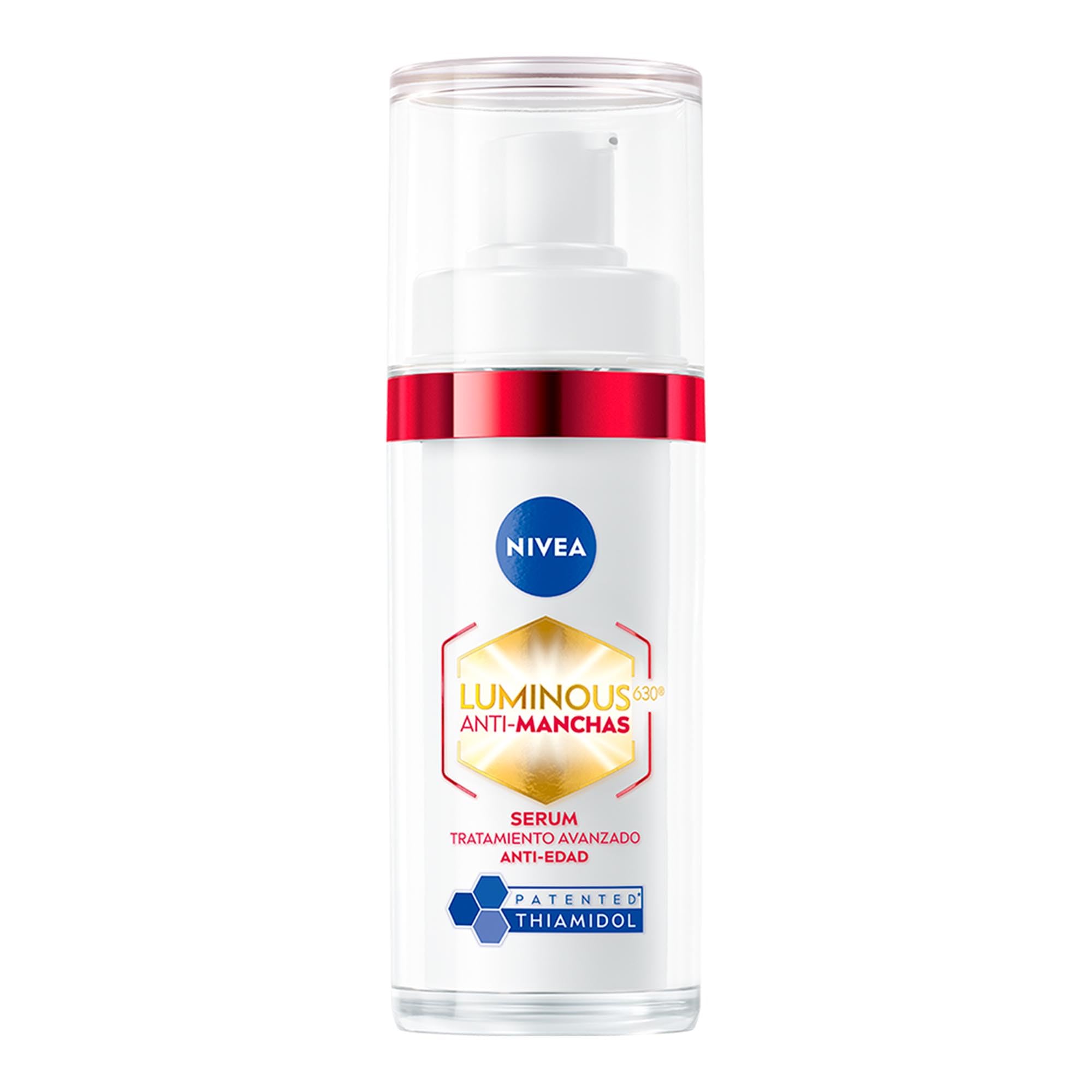 NIVEA LUMINOUS630 Anti-manchas Serum Facial Anti-Edad (30 ml) - Con Ácido Hialurónico y boost de colágeno, para una Piel Luminosa y visiblemente más joven.