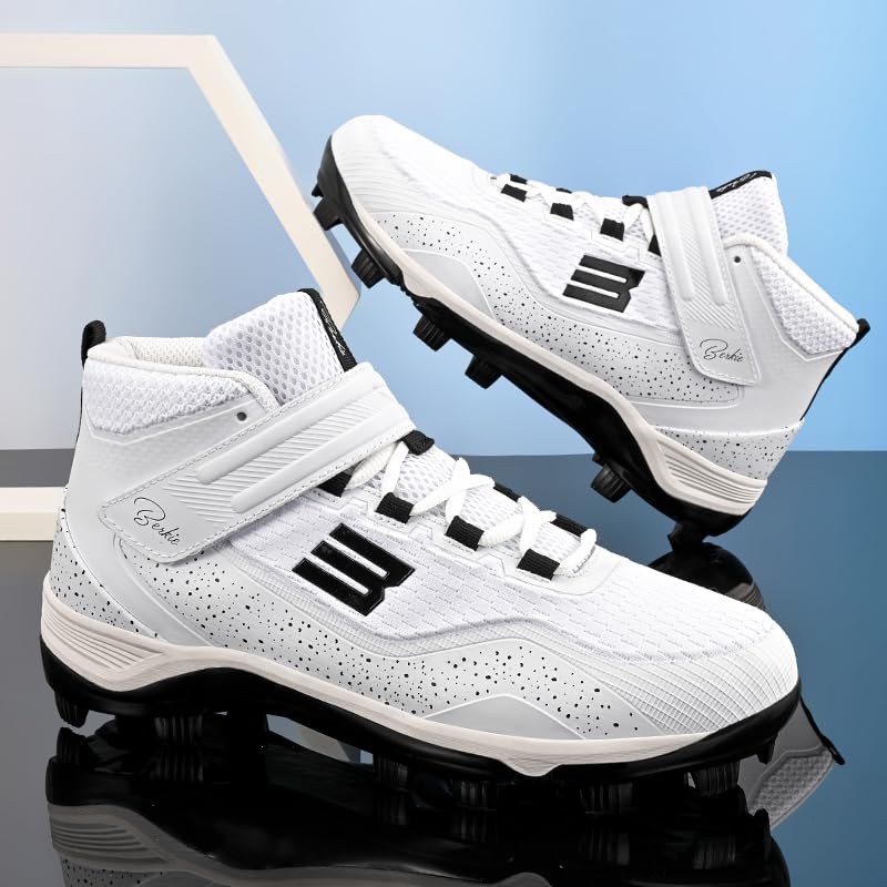 Men's high-Performance, Abrasion-Resistant, Slip-Resistant Baseball Cleats for Games and Training.2