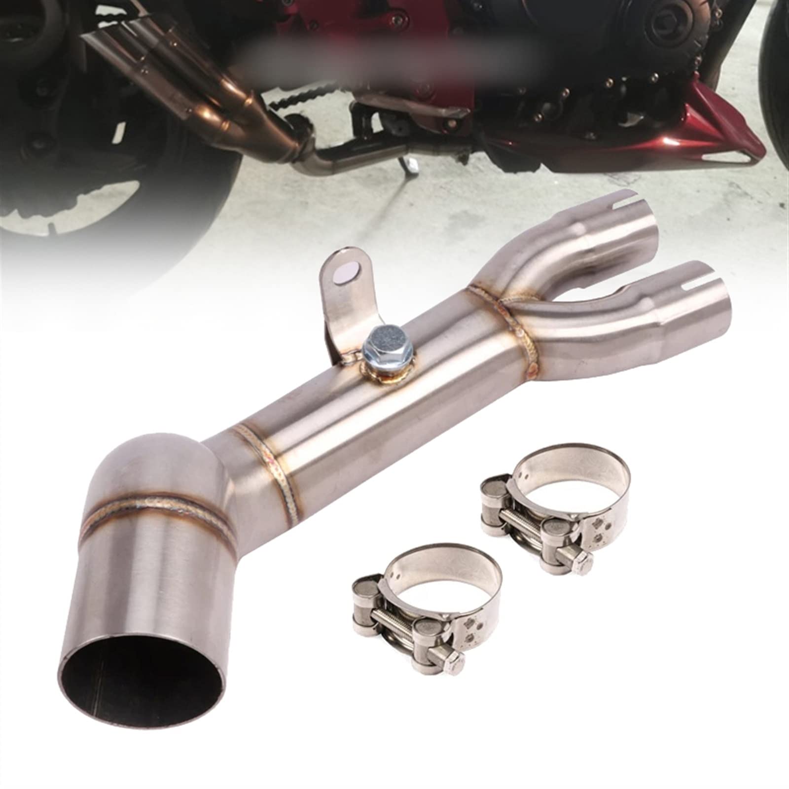 Accessori Per CB1000R 2008 09 10 2011-2018 Slip On Fuga Di Scarico Per Moto Eliminatore Tubi Collegamento Centrale Modificato Elimina Catalizzatore Potenziato