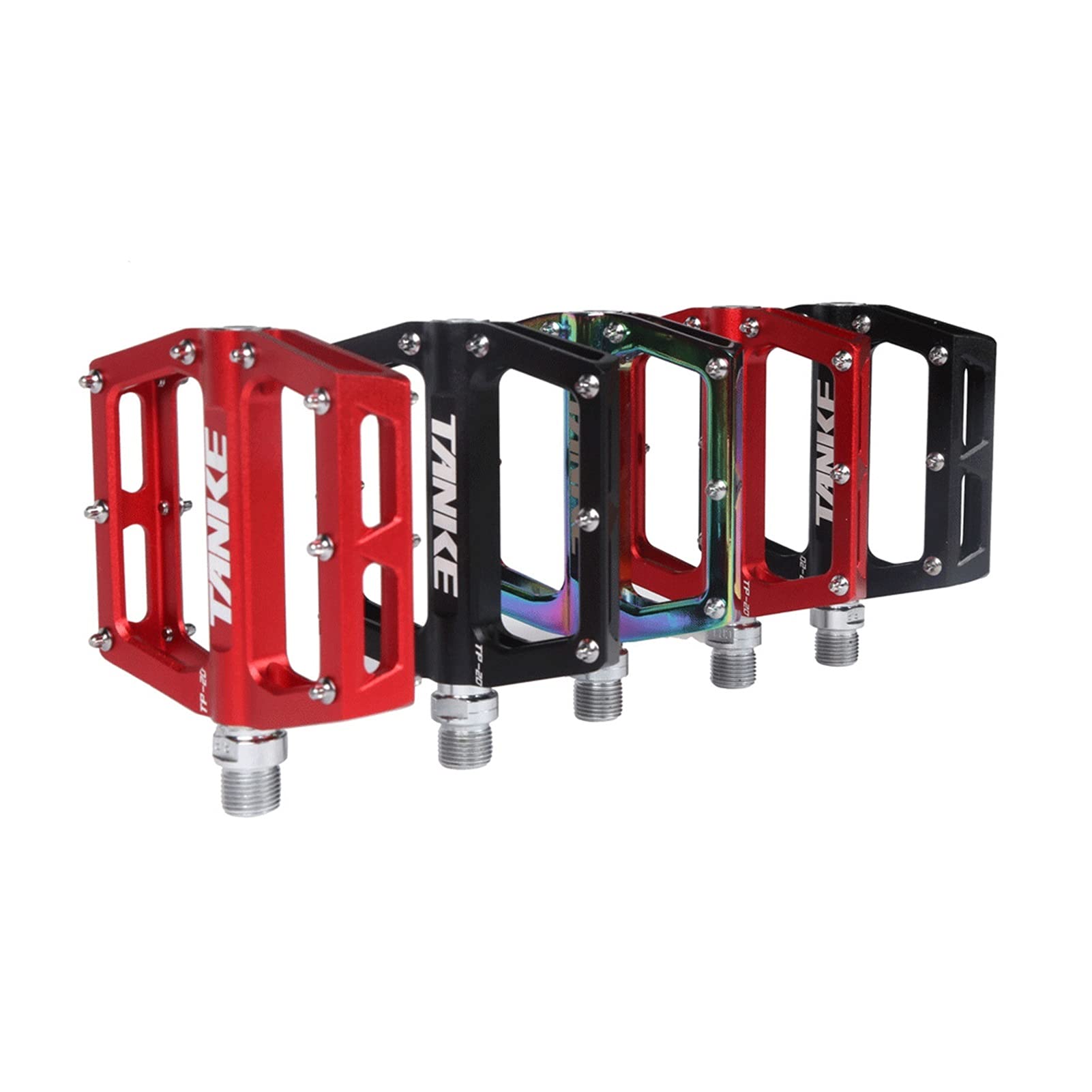 Pedale Velo Pédales de vélo de vélo de vélo de la Plate-Forme MTB Slick Mountain Pédales de vélo de Roue en Aluminium Portant des pédales de vélo Pliantes Anti-silpe 54