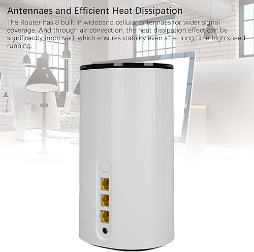 Miniatura 9 de GOWENIC Enrutador WiFi 6 5G con ranura SIM, velocidades de descarga de hasta 4.67 Gbps, enrutador WiFi de doble banda, puerto LAN WAN, enrutador CPE