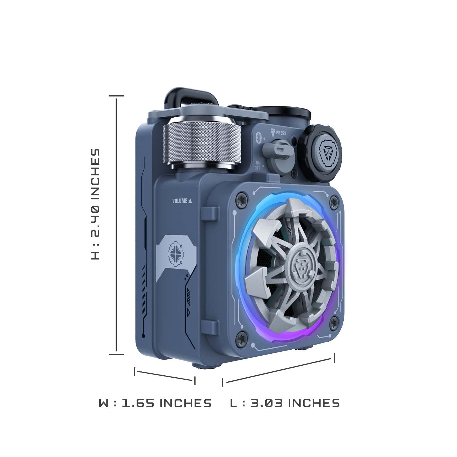 MUZEN CYBERCUBE （サイバーキューブ・プレミアム） Led Light Cyber Cube Premium Fidget Spinner Bluetooth
