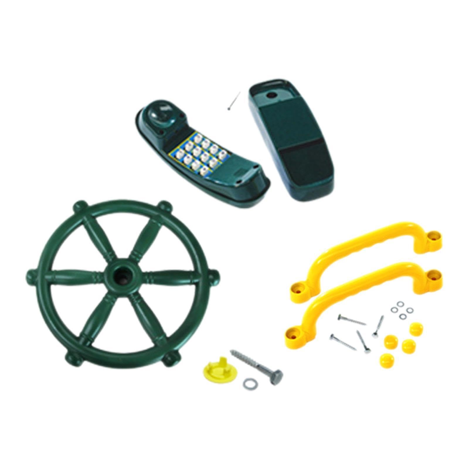 DSOUWEH Playhouse Kids Steering Wheel Toy Designed To Engage With Handles