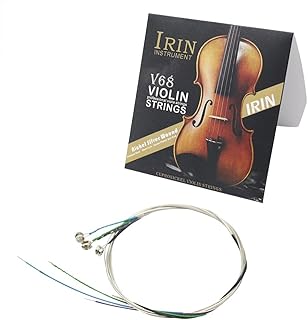 Andoer Conjunto completo universal (EADG) Violino Cordas de violino Núcleo de aço Níquel-prata ferida com ponta esférica banhada a níquel para violinos 4/4 3/4 1/2 1/4