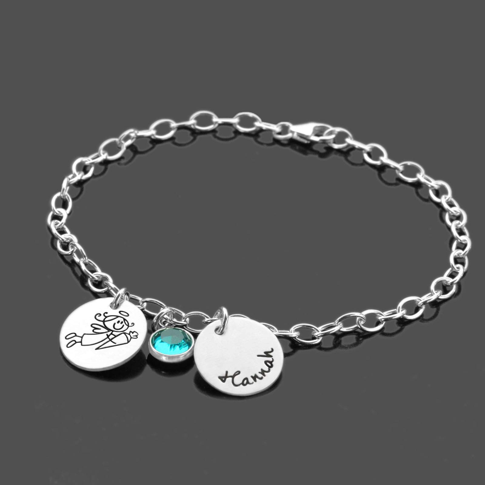 Armband Schulanfänger Mädchen Silber personalisiert Geschenk zur Einschulung ENDLICH SCHULKIND 2.0 mit Gravur und Schutzengel Füllung Schultüte Inhalt Zuckertüte