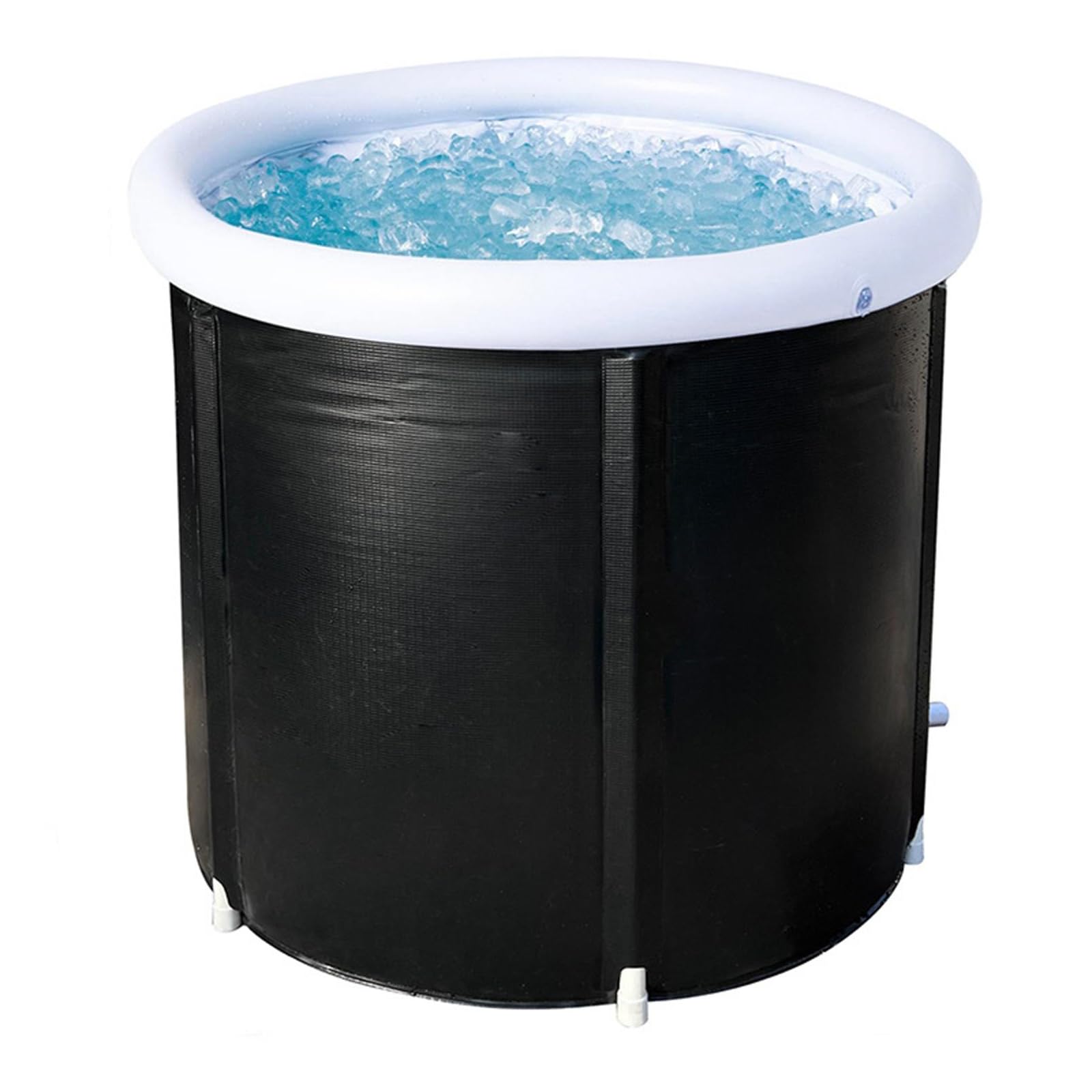 Zertylre Ice Bathtub for Athletes, Free-Standing Blow Up Bath Tub with Lid Portable Folding Ice Bathtub for Athletes, Outdoor Indoor, SPA Bath (33.5 x 33.5 x 29.5 inches)