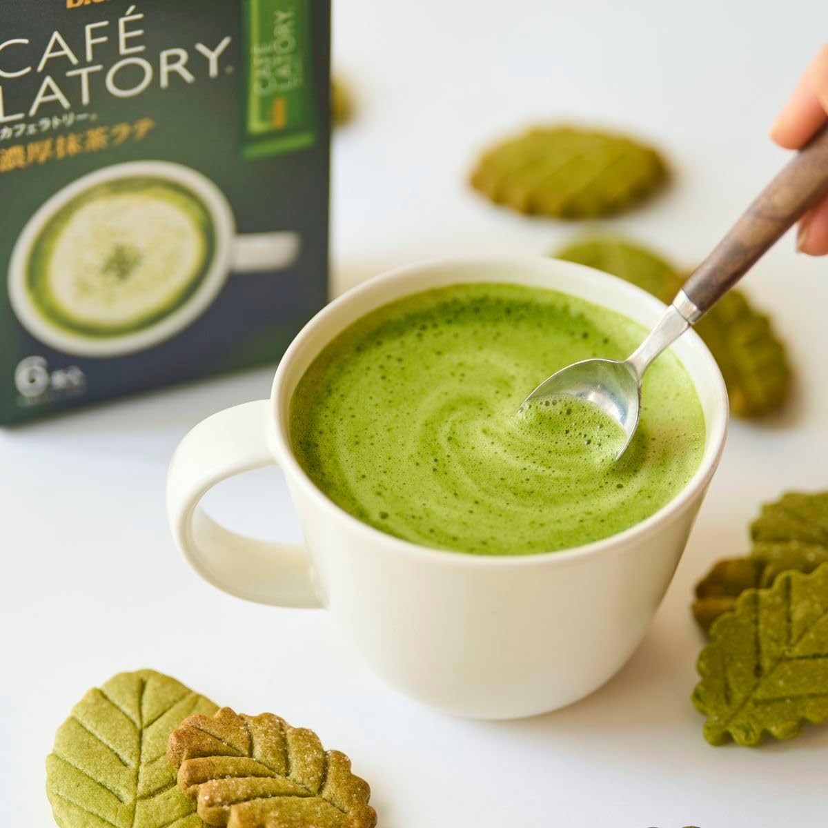 Amazon.com : Blendy Stick Cafe Latory Rich Matcha Latte 16 Sticks