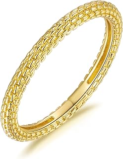 14K Gold Rings for Women Vintage Gold Rings for Women Non Tarnish Elegant Gorgeous Beauteous Statement Mens Rings 7