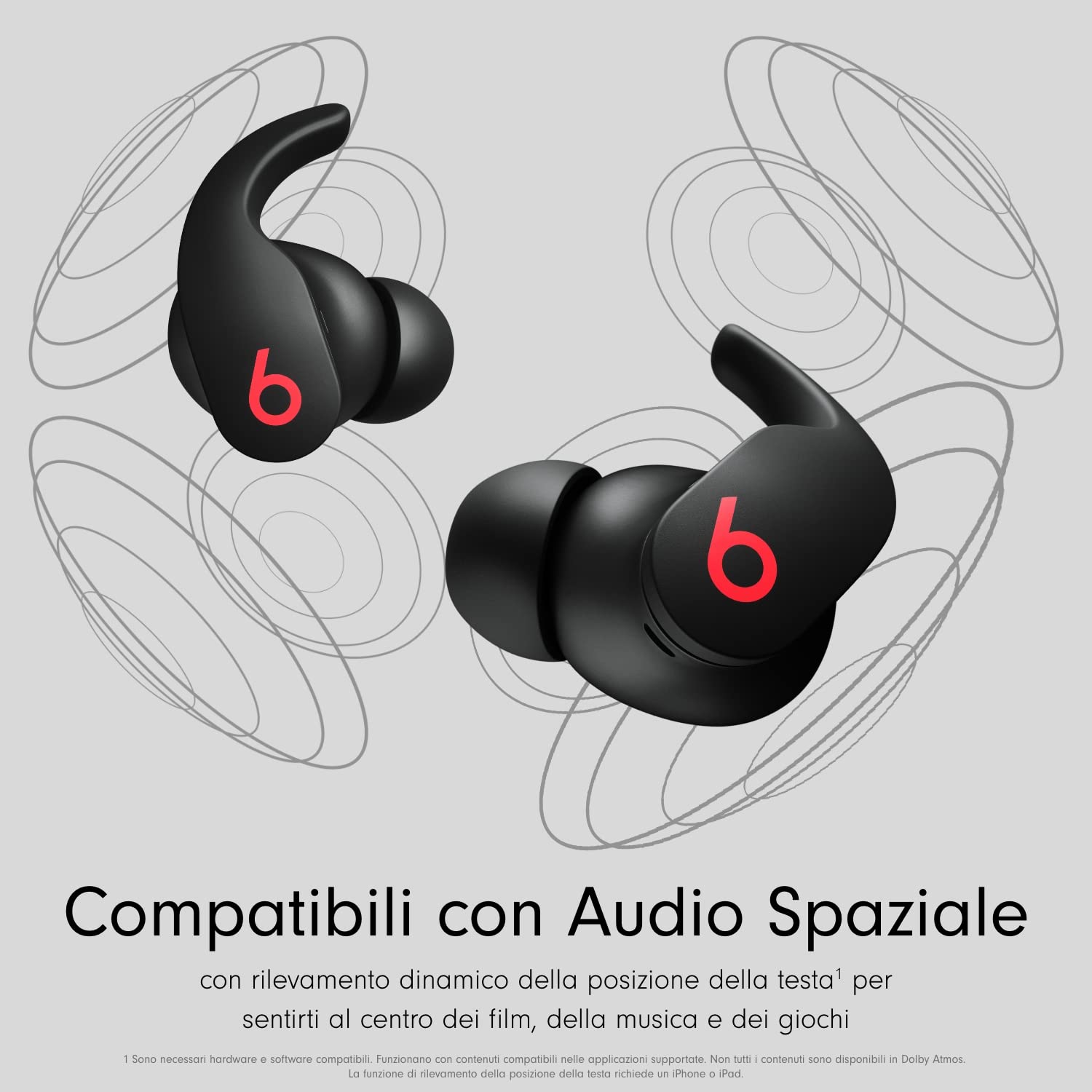 Beats Fit Pro – Auricolari true wireless con cancellazione del rumore – rating di grado IPX4, compatibili con Apple e Android, Bluetooth® di Classe 1, microfono integrato – Nero