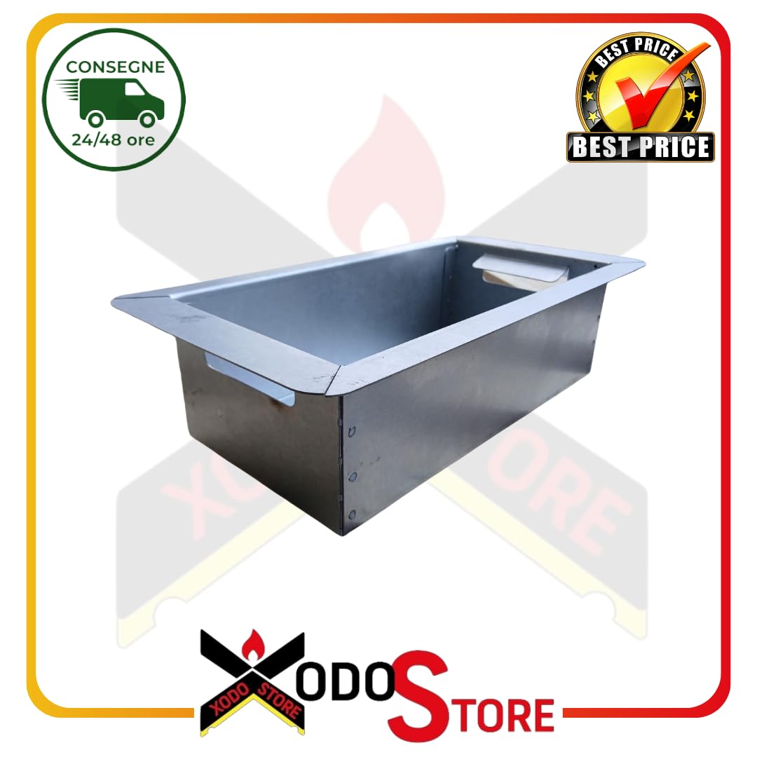 Cassetto Cenere 30×16 cm COMPATIBILE PALAZZETTI Cod. 165120010 in acciaio zincato 157x296x79 mm Per Stufe e Termocamini Ecomonoblocco, Monoblocco, Termopalex e Royal