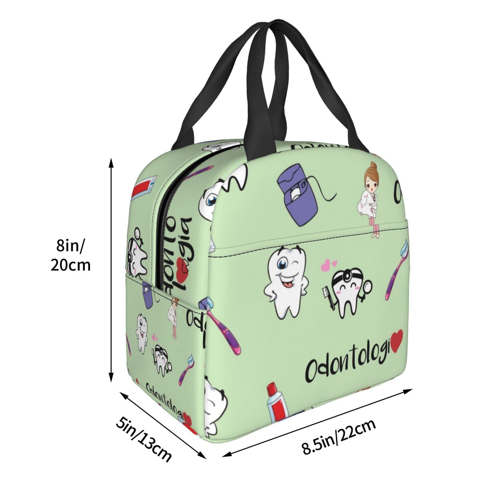 Lonchera Para Dentistas, Higienista Dental, Bolsa De Almuerzo Linda, Bolsa De Almuerzo Aislada, Para Mujeres, Hombres, Trabajo, Ca