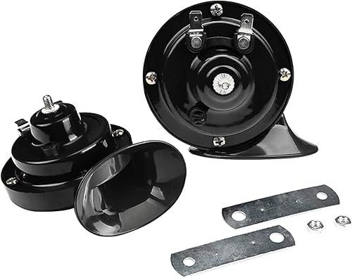 2 bocinas de tren súper fuertes de 300 dB, kit de repuesto de bocinas dobles de aire impermeables de 12 V, accesorios automotrices, kit de bocina de