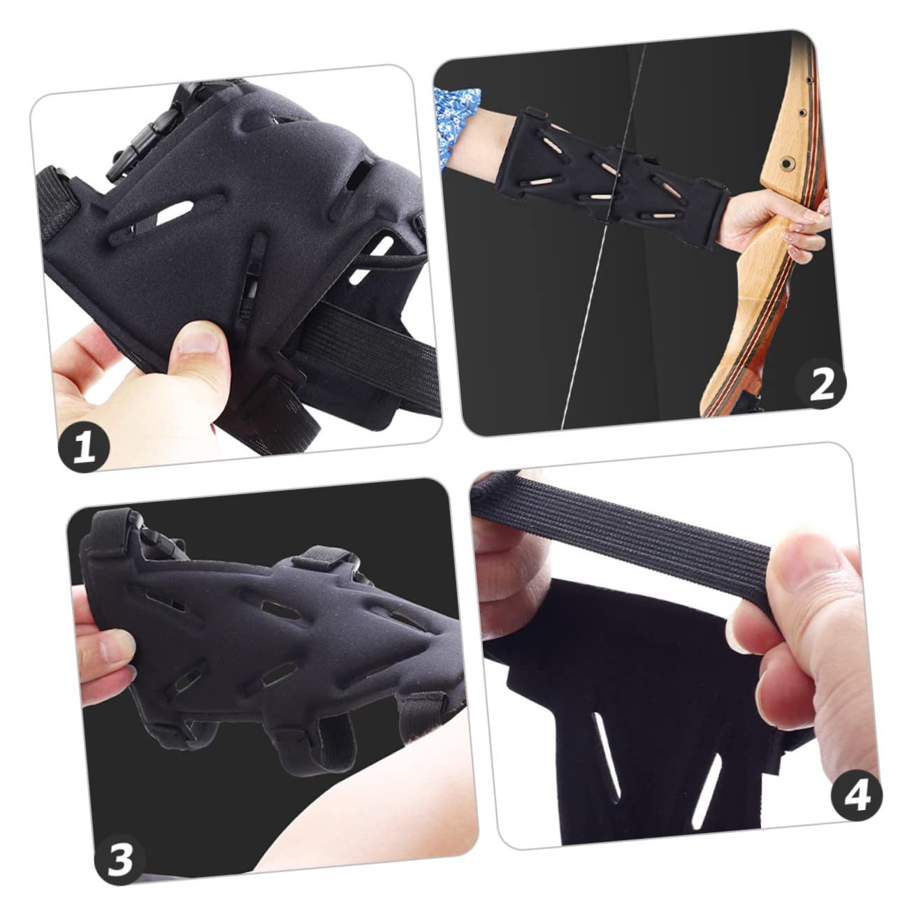 Holibanna Elastic Archery Armguard Breathable Forearm Protector for Right Left Hand Shooters Comfortable Support for Practicing Archery Equipment Durable Flexible Design for Enhanced