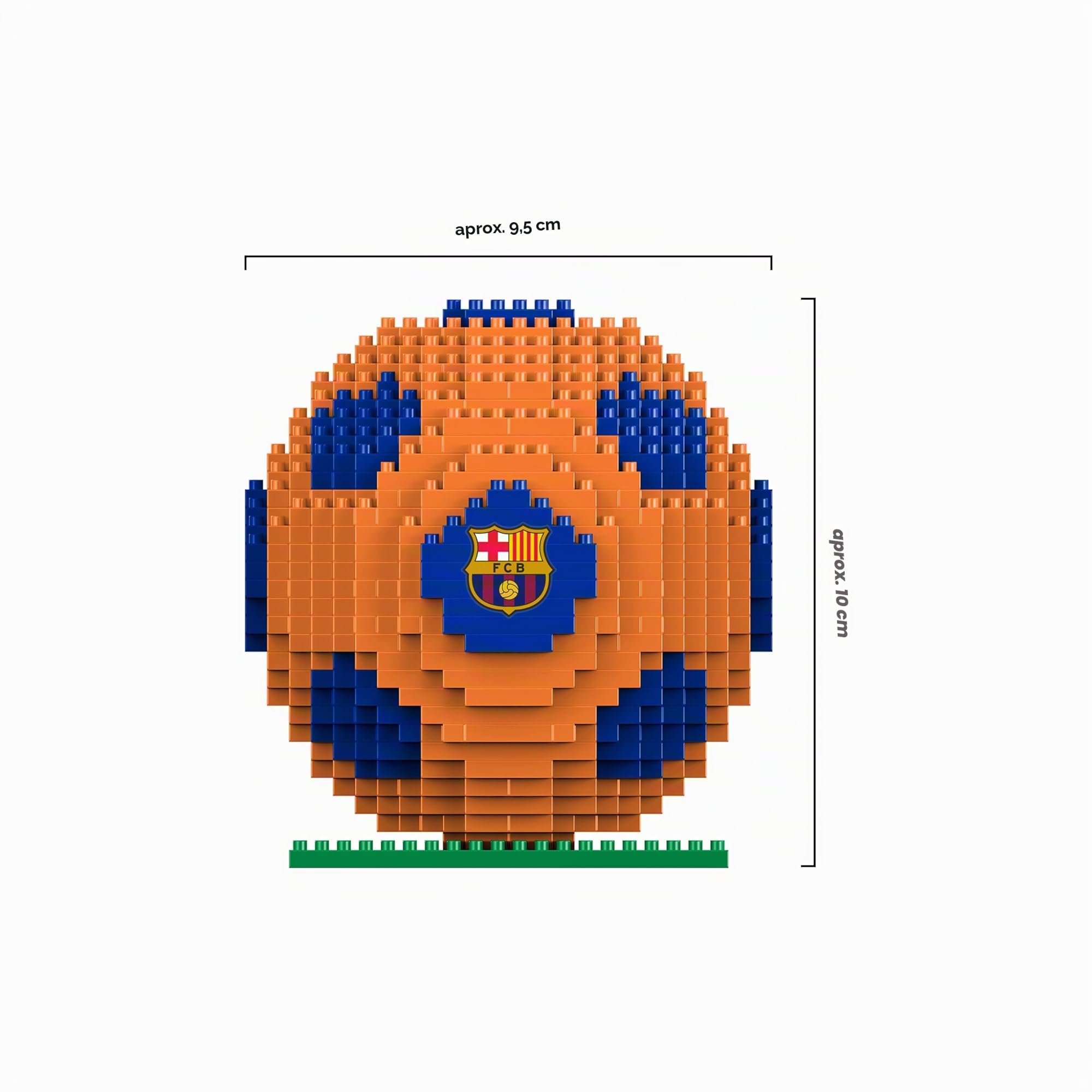 Foco Producto Oficial del FC Barcelona BRXLZ 3D de construcción de fútbol, Modelo en Color Alternativo
