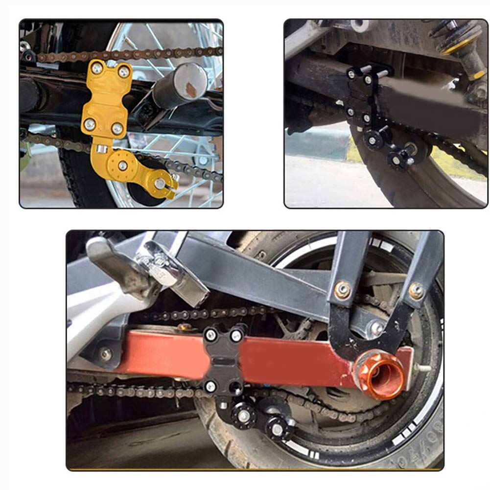 Tendeur De Chaîne De Moto Automatique - Alliage Aluminium, Ajustement Rapide - Pour Motos, Scooters, VTT, Dirtbikes - 2