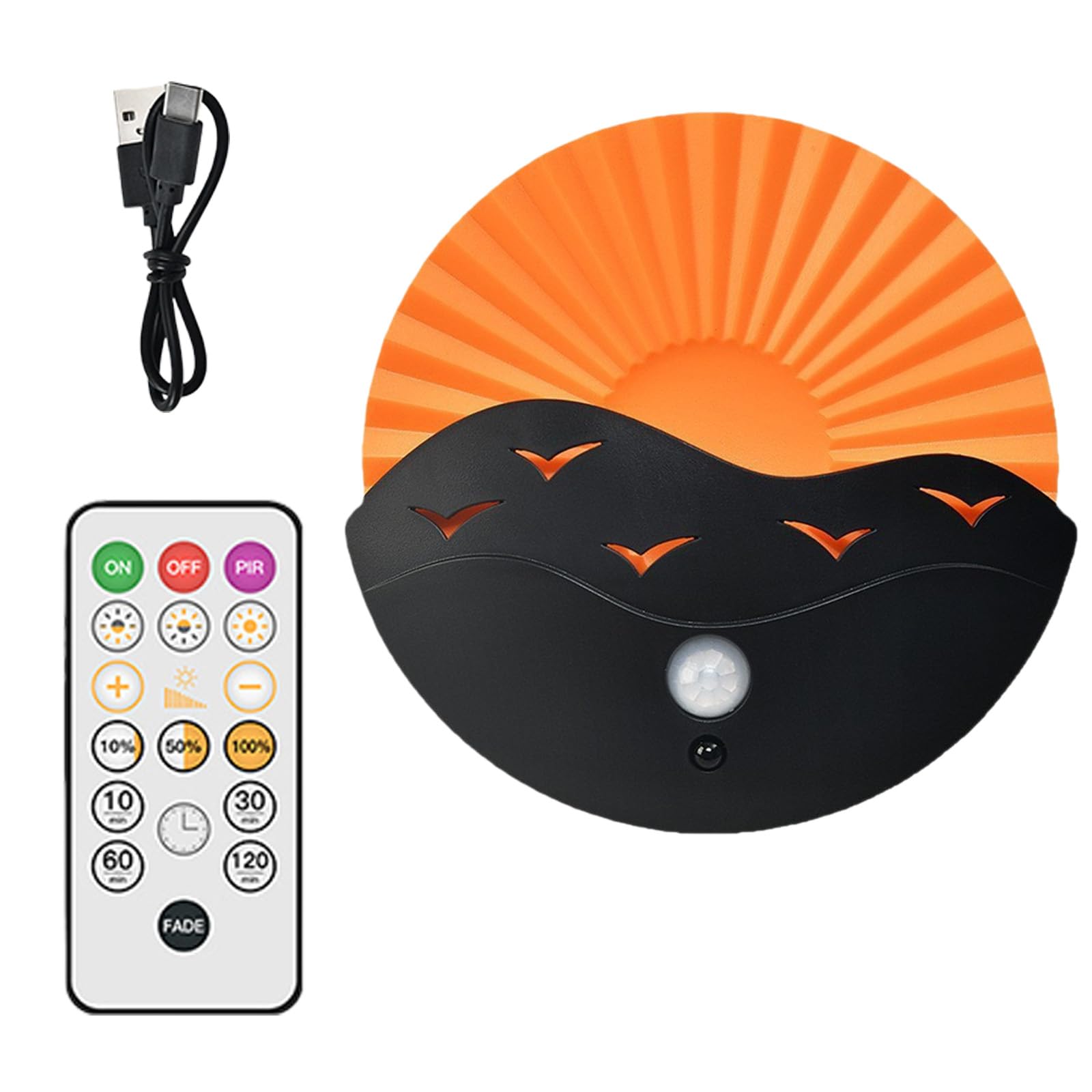 Kaeltsyn Rechargeable Sunrises Effect Atmospheres Light Cordless Wall Lights Spotlights for Bedroom Bedside Sunrises Effect Atmospheres Light