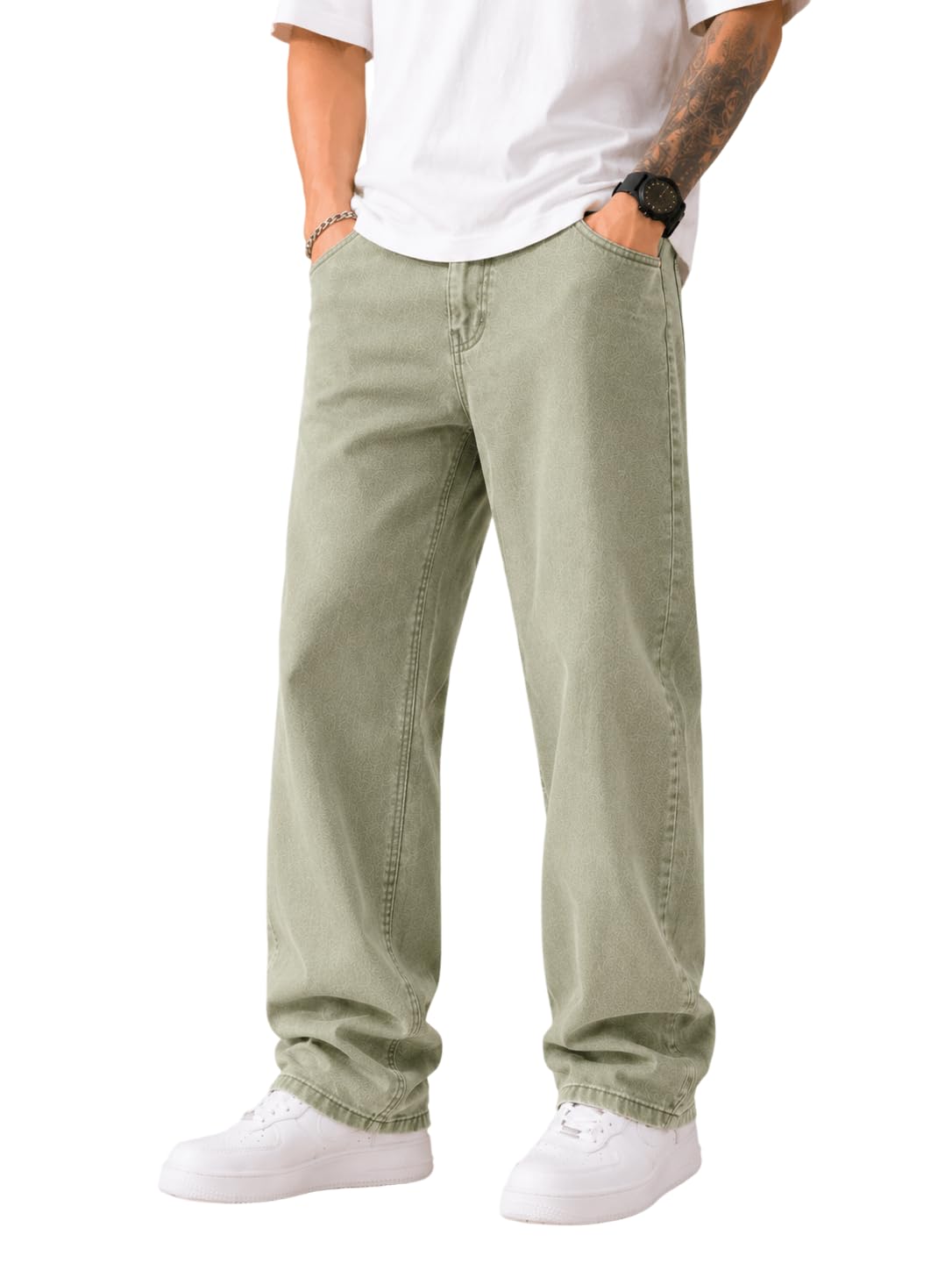 Men's Comfortable Casual Denim Jeans | Men's Solid Straight Fit Jeans | Mid Rise Denim Pants | Regular Fit Stretchable Jeans-picture-27