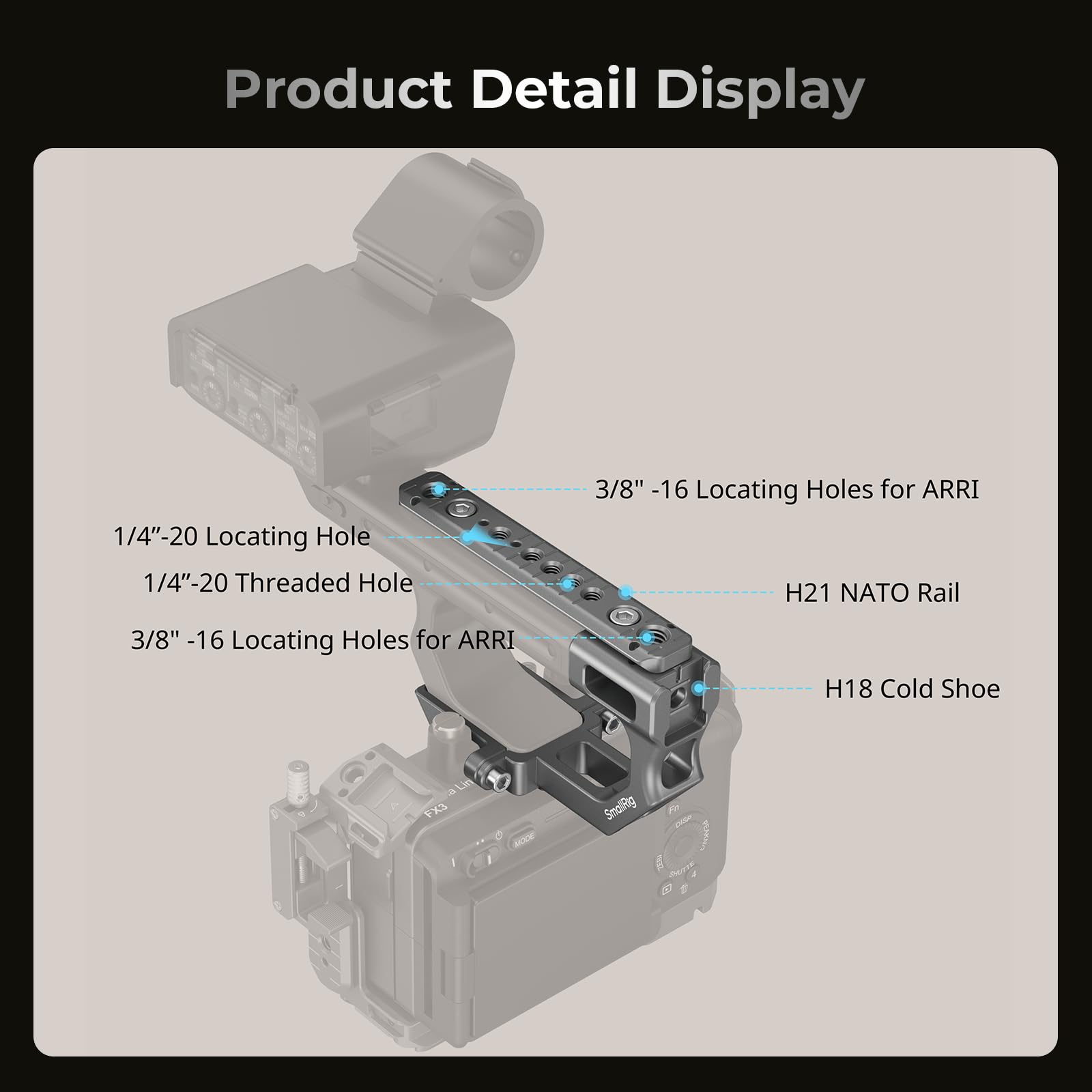 SmallRig Sony FX30 / FX3 XLR Handle Extension Rig (3490) | Les Soldes SmallRig Sony FX30 / FX3 XLR Handle Extension Rig (3490) | Les Soldes
