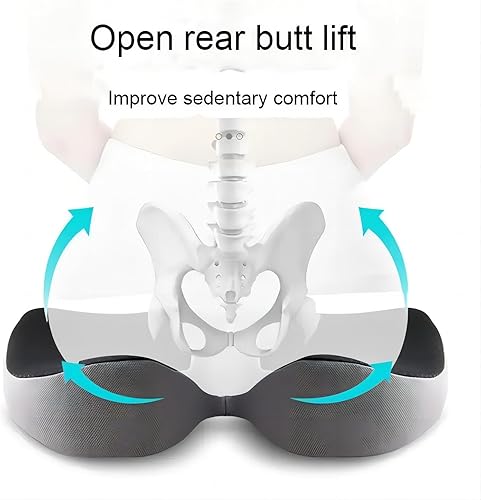 Miniatura 2 de Cojín de asiento de oficinaautomóvil, almohadilla antideslizante para silla para ciática y espalda, alivio del dolor de coxis, almohada de espuma