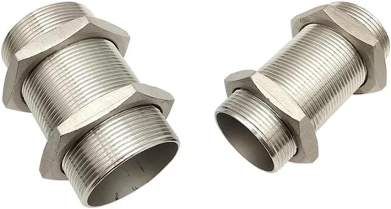3/8" BSPP Male Full Thread 304 Stainless Steel Water Tank Nipple Pipe Fitting Connector Coupler (Length 120mm) Plumbing Fittings