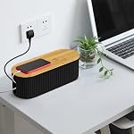 Cable Organizer Box,Cable Management Box,Cord Hider,Cable Organizer for Desk, ire gement to Hide Cords and Power Strip for TV Wires, Computer, Router, USB Hub and Under Desk Power Strip