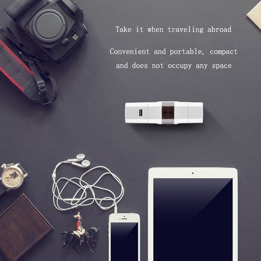 Międzynarodowa Wtyczka Adaptera Podróżna, Adapter Gniazdo Podróżowanie Universal Converter Plug, Adapter Travel Socket International, (Color : B Without USB)