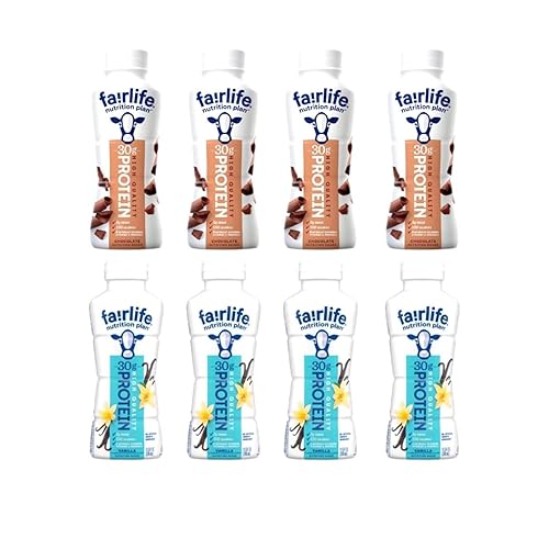 Miniatura 2 de Fairlife - Botellas de batido con alto contenido de proteínas, variedad de vainilla y chocolate (paquete de 8), perfectas para entusiastas del
