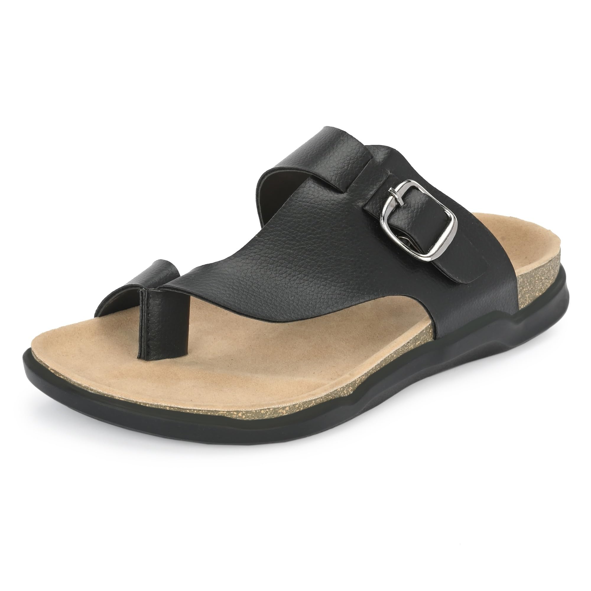 NEOVOGUE Black Synthetic Leather Ethnic Slipper for Men - 8 UK (B0CCPJ1FD3) Amazon Price History, Amazon Price Tracker