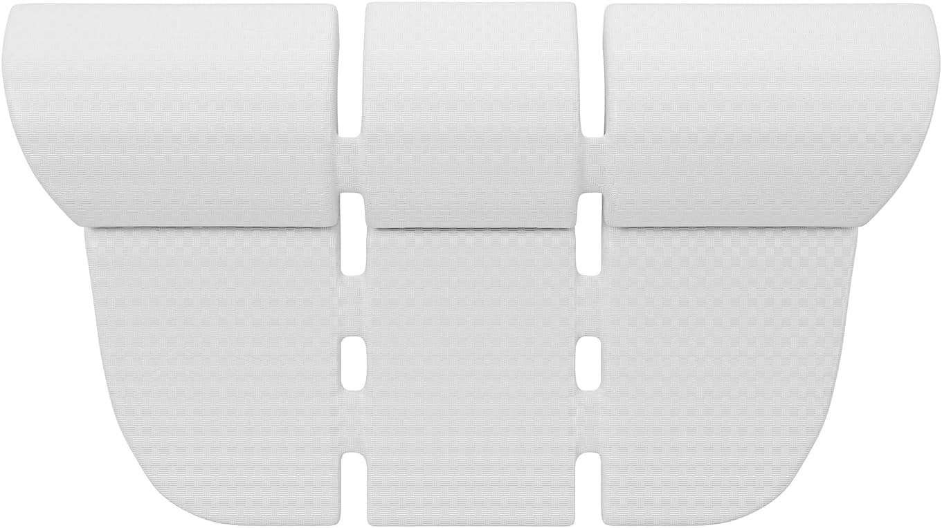 Empava Bath Pillows for Tub, Bathtub Pillow with Neck, Head, Shoulder and Back Support, Anti-Slip Suction Cups, EVA Material, Durable, Smooth, Suitable for AIS Series Bathtubs, Grey