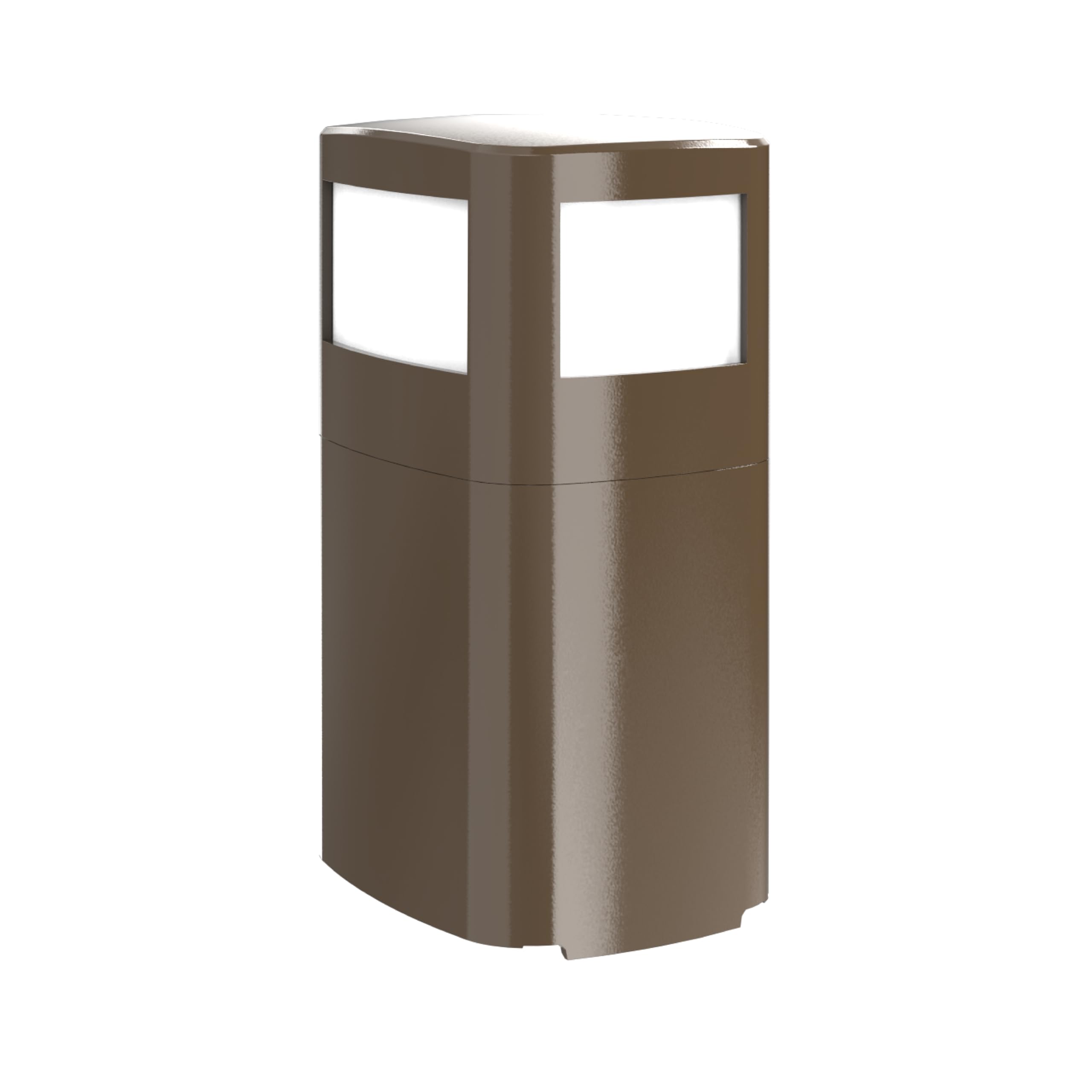 TayMac Bronze Area Light Slide Cover PPALZ for ParkPost Outdoor Power Enclosure (Required), 1000-Lumen 2700K Polycarbonate Post Cap Light for Garden Decor, Seamless LED Lighting Accessory