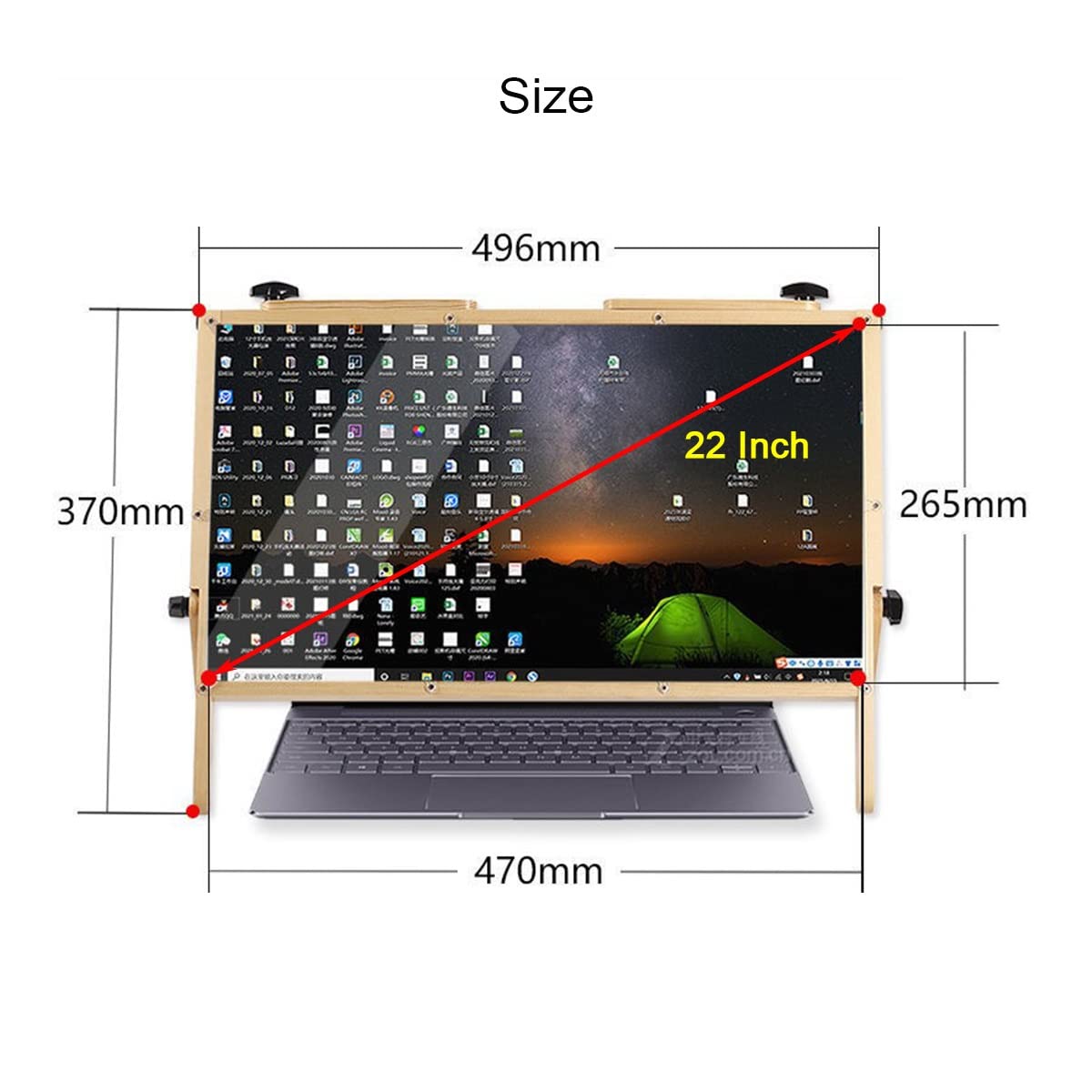 3D Tablet Schermvergroter - 22 Schermvergroter voor desktop