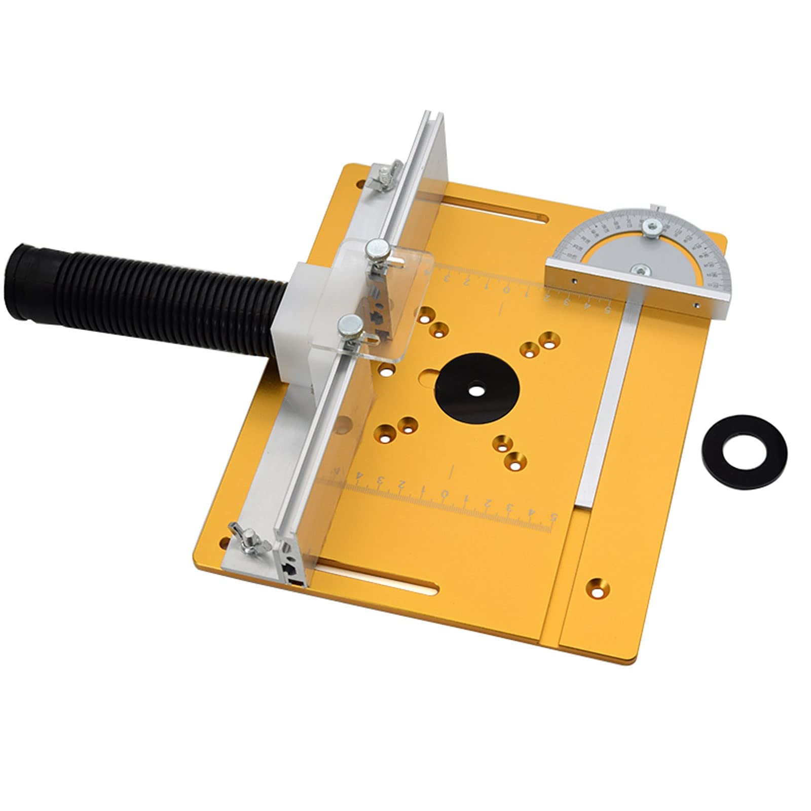 Piastra Fresatrice Per Legno | Sollevabile | Per Motori Ø64-66 Mm | In Lega Alluminio - Foto 12