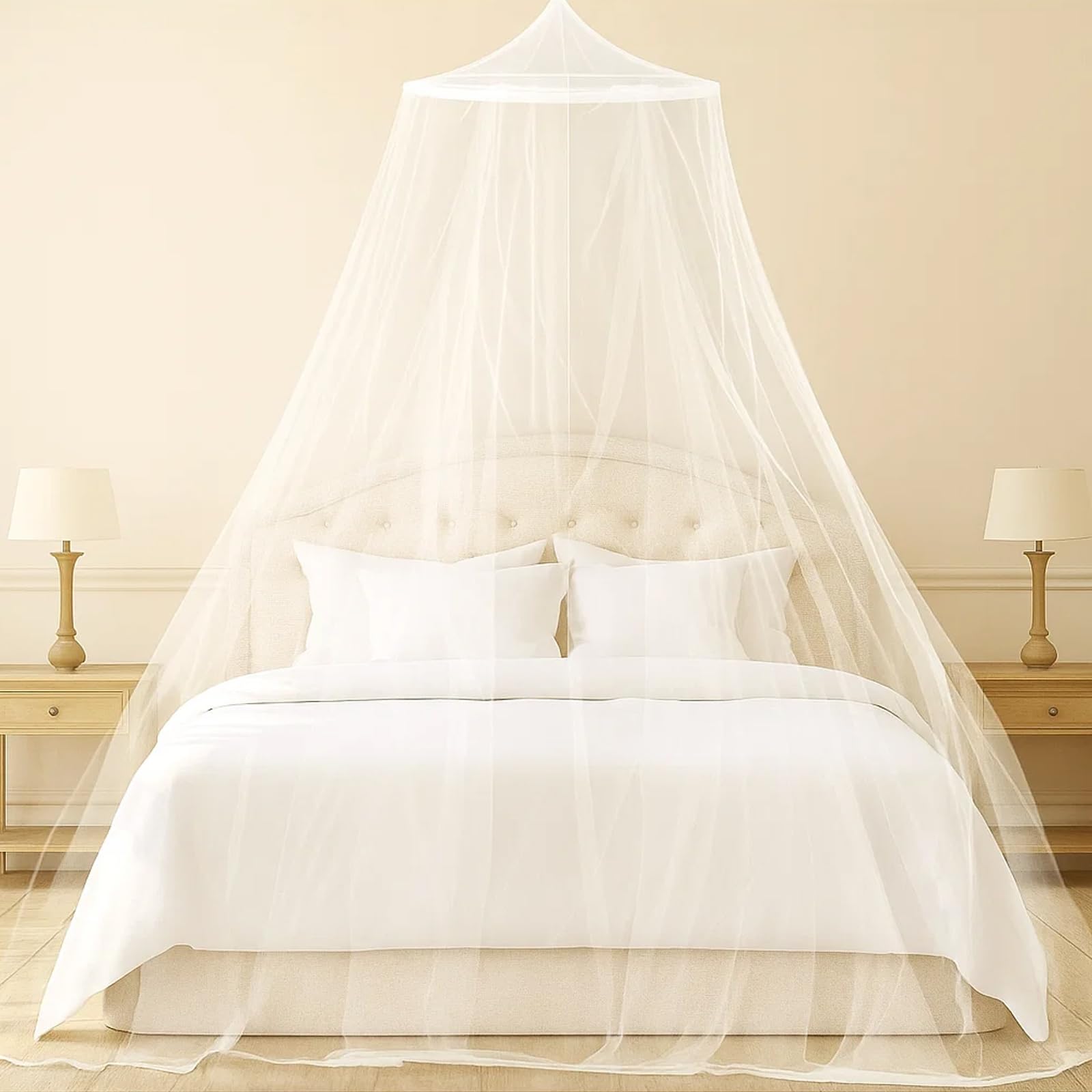 Mosquito Net for Bed Mosquito Net Travel, Large Single Door Round Canopy