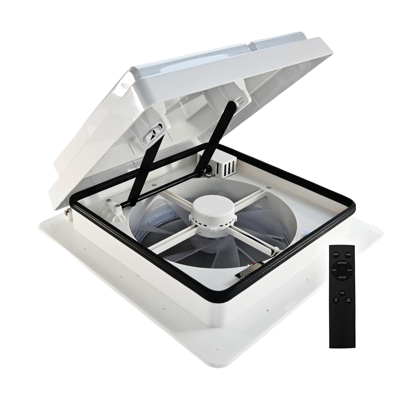 Wohnmobil-Ventilator, 35,6 cm, wendbar, 12 V/24 V, mit Regensensor und Fernbedienung