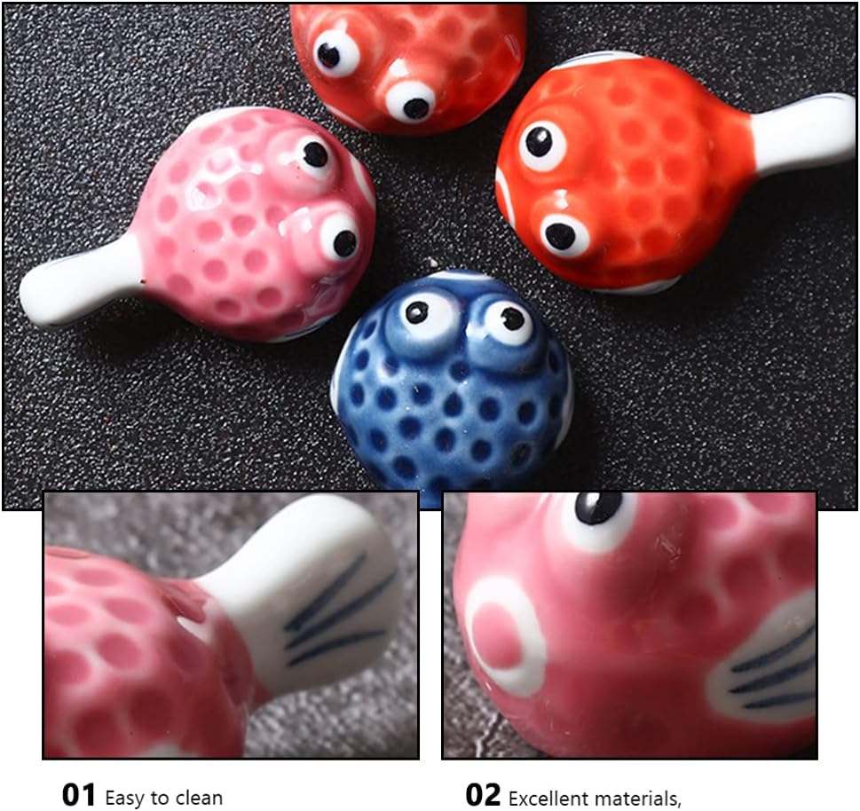 Christmas Decor Holder Chopsticks 2Pcs Fish Chopstick Rest Japanese Style Holder for Dinner Spoon Fork Tableware Supplies Vintage Decor
