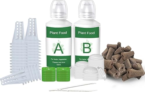 Miniatura 7 de Kit de cápsulas de semillas para sistema de cultivo hidropónico, cápsulas de inicio de semillas para jardín interior, incluye 12 esponjas de