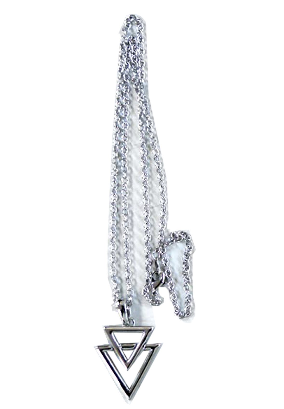 M of Mネックレス&ドクロネックレス &トライアングルネックレス3点セット エムズコレクション FINE TRIANGLE シルバー ネックレス