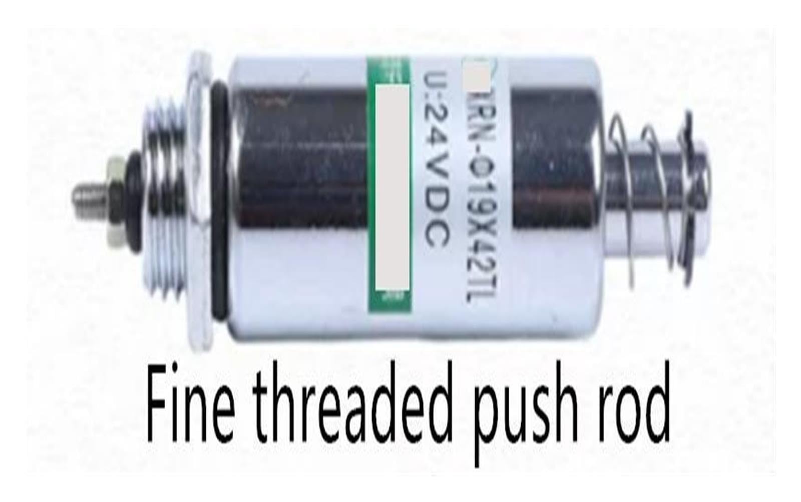 XRN-19x42TL DC 12V/24V Ressort de Rappel, Piston électromagnétique(Threaded,24V)