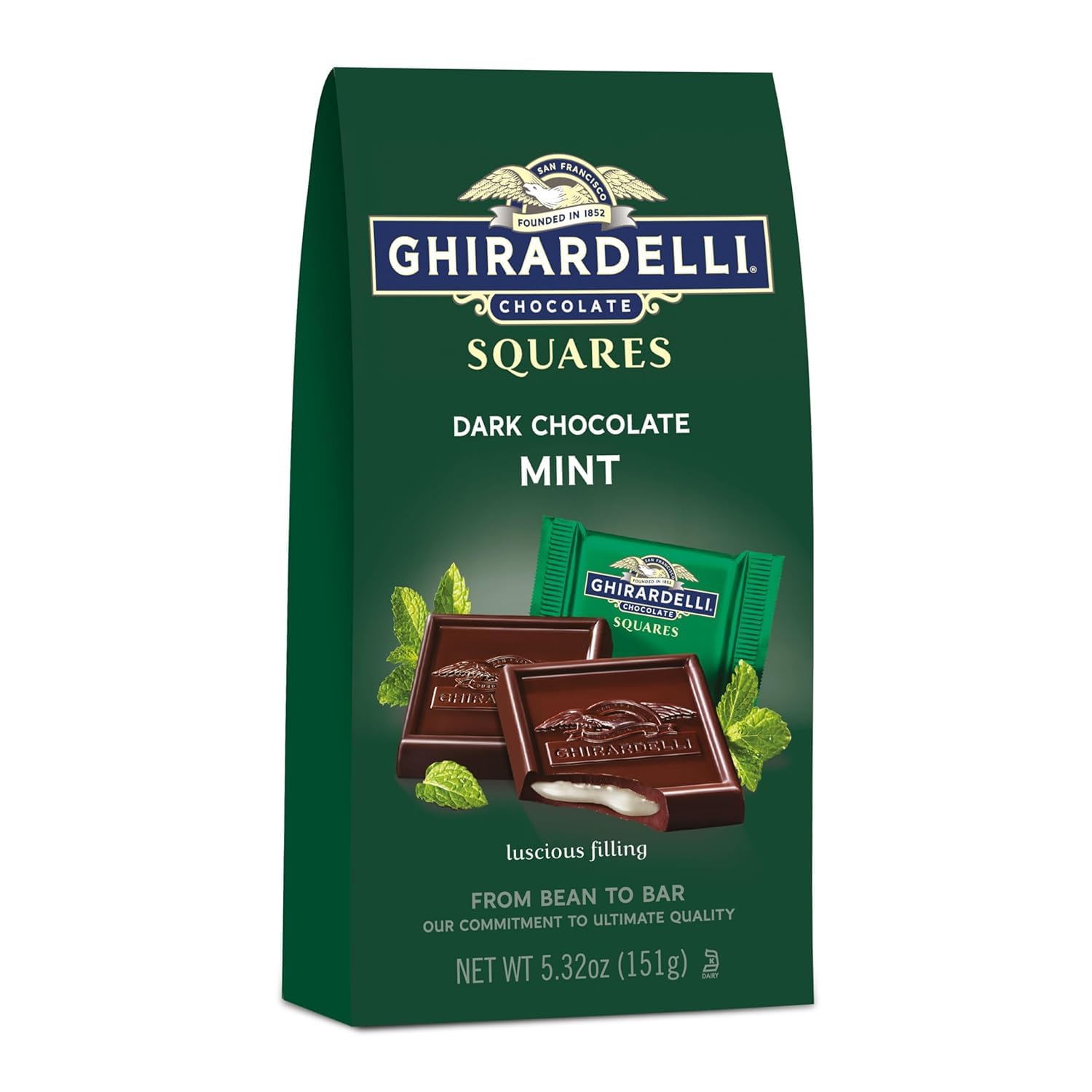 See full amazon price history chart for GHIRARDELLI Mint Dark Chocolate Squares, 151g Bag (IMPORTED-U.S.) GHIRARDELLI Mint Dark Chocolate Squares, 151g Bag (IMPORTED-U.S.) (B0D47PSWDH) Amazon Price History, Amazon Price Tracker