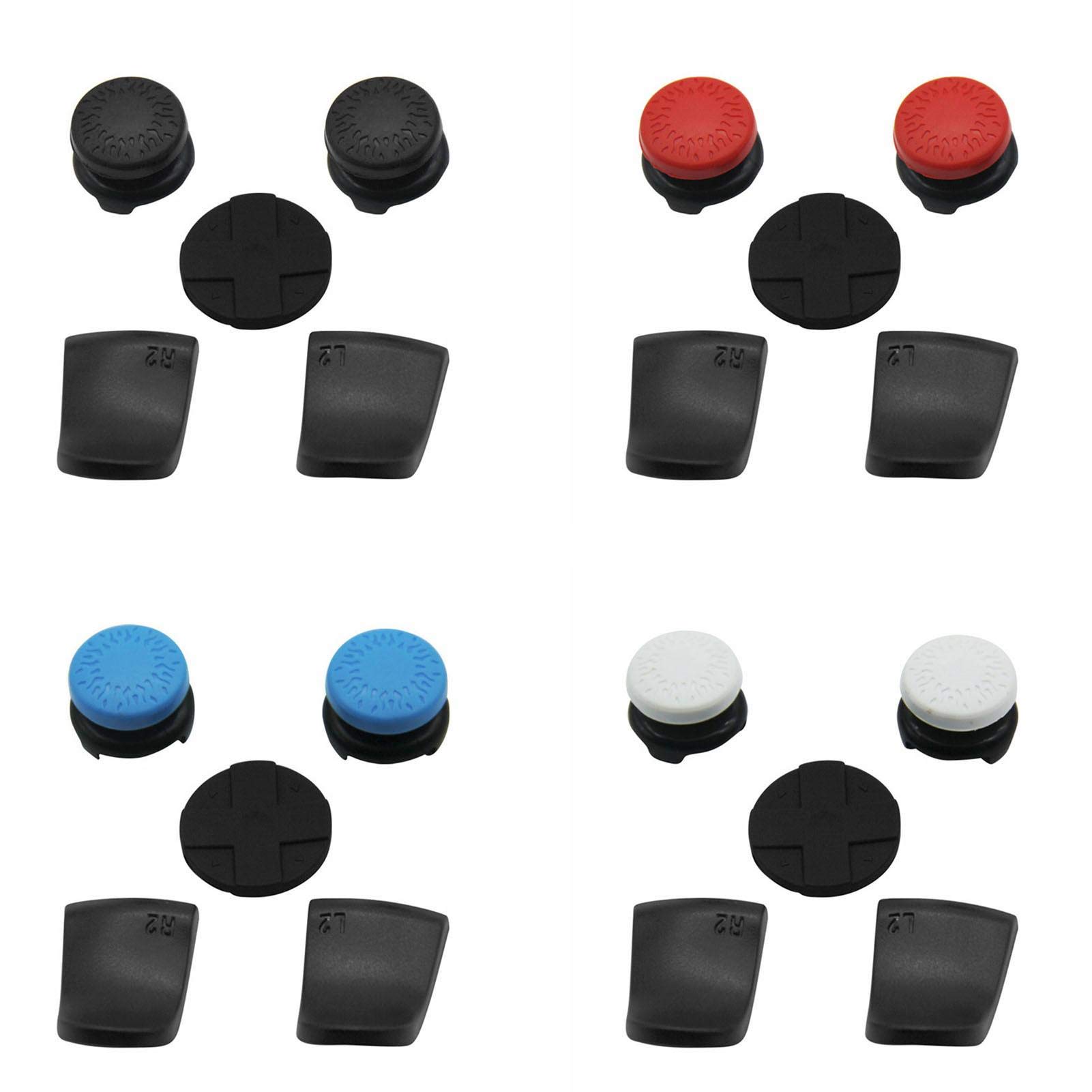 iFlymisi Trigger Extenders for PS5 Controller Trigger Extenders with Buttons Joystick Cap Button Extension Set - Heighten The Joystick, Expand L2 & R2 Buttons for PS5 Gamepad