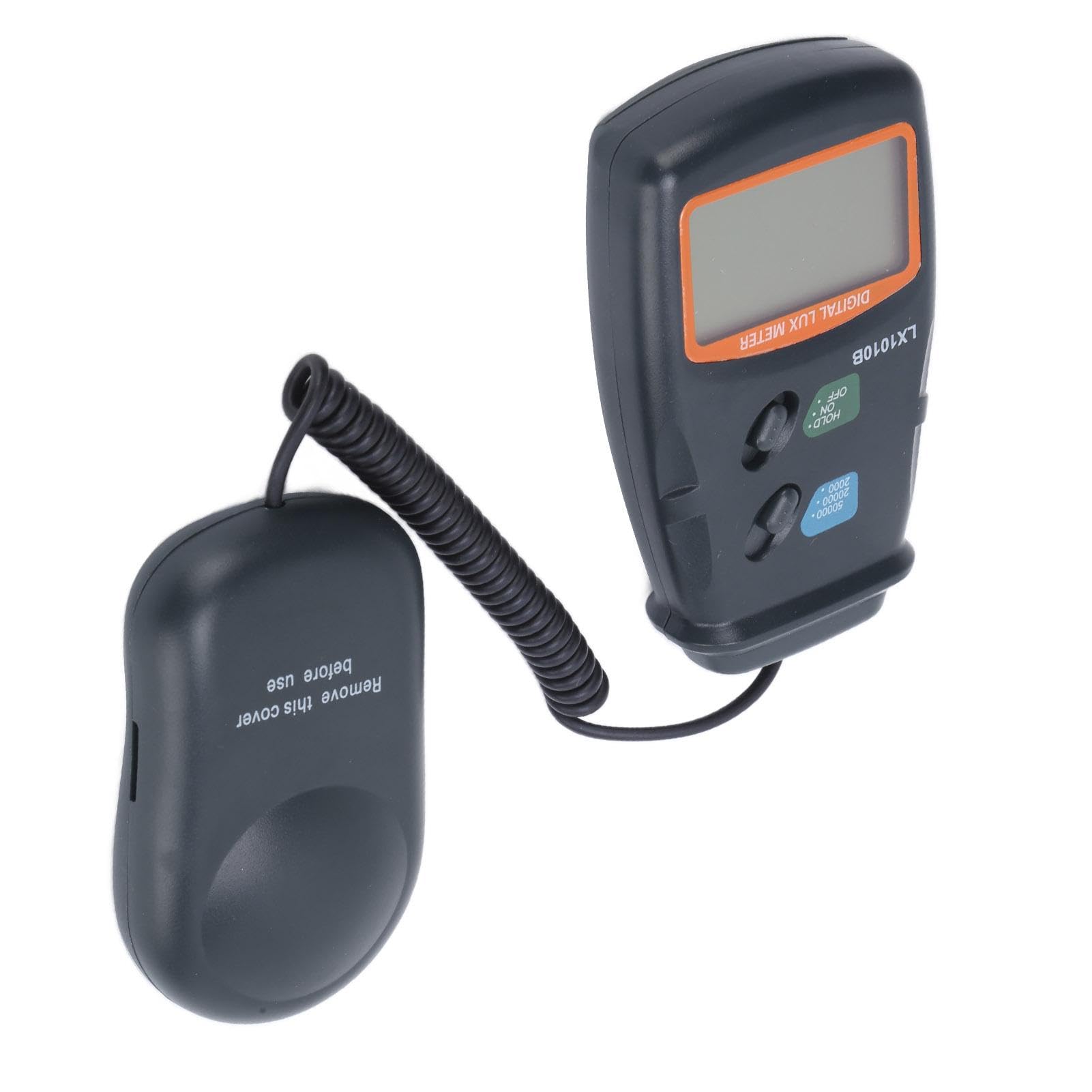 LX1010B Luxmètre Numérique, 0-50 000 Lux avec Maintien de Données, Précision ± 4%, 2 Lectures/sec, écran LCD 18mm, pour la Photographie, L'éclairage Intérieur, les Mesures de