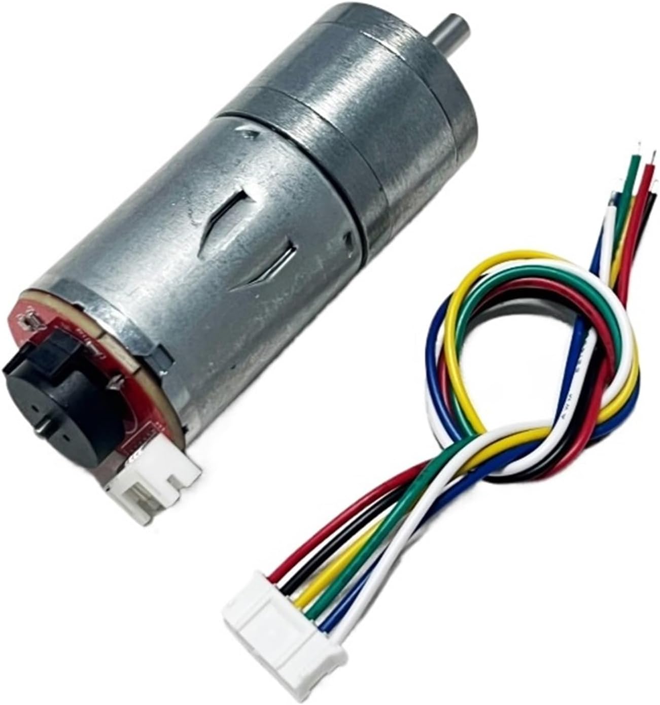 1pcs GM25-370 Micro DC Speed Motor High Power Speed regulating Motor 12v24v with Encoder Speed Measurement Code Disk(16 RPM,6V)