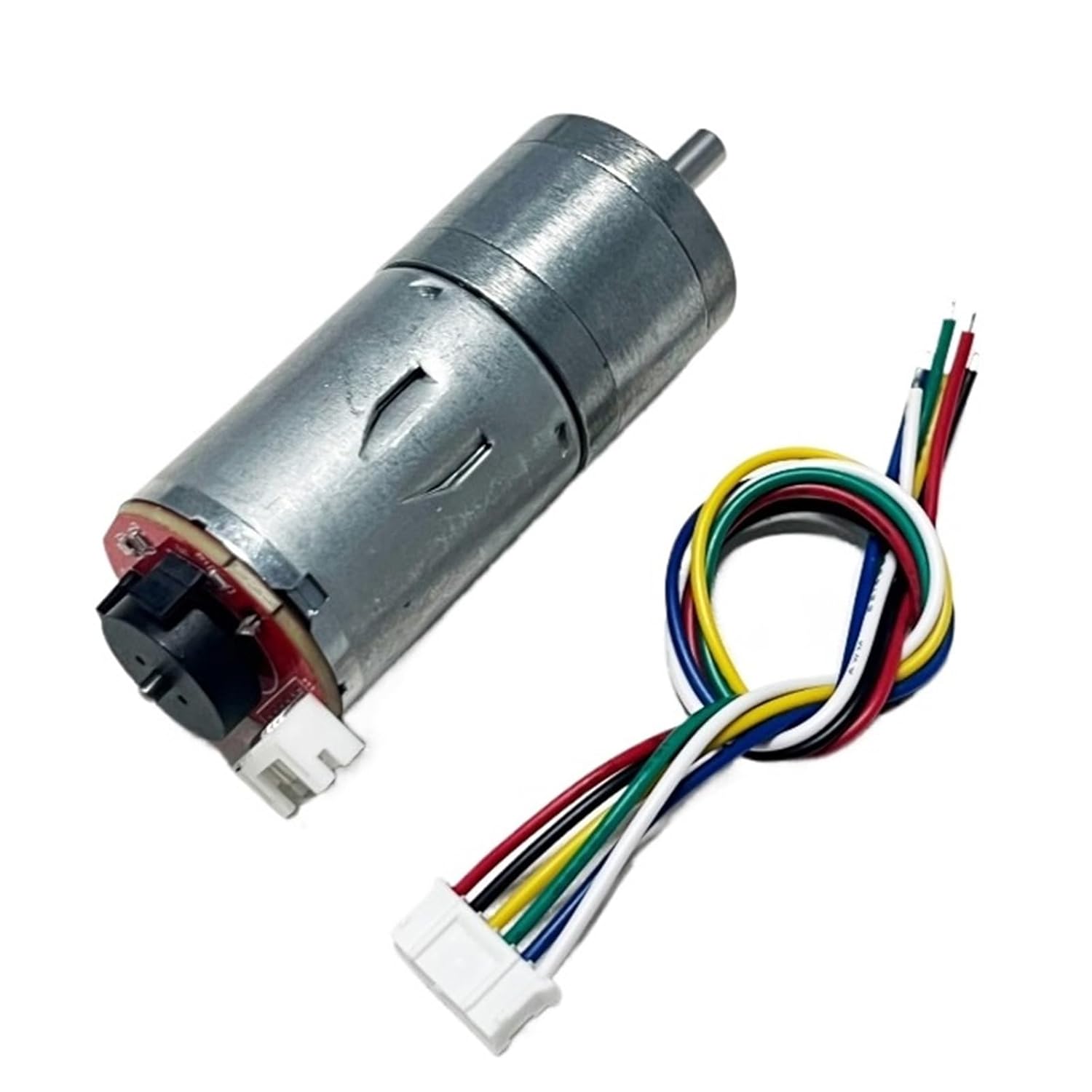 1pcs GM25-370 Micro DC Speed Motor High Power Speed regulating Motor 12v24v with Encoder Speed Measurement Code Disk(26 RPM,24V)