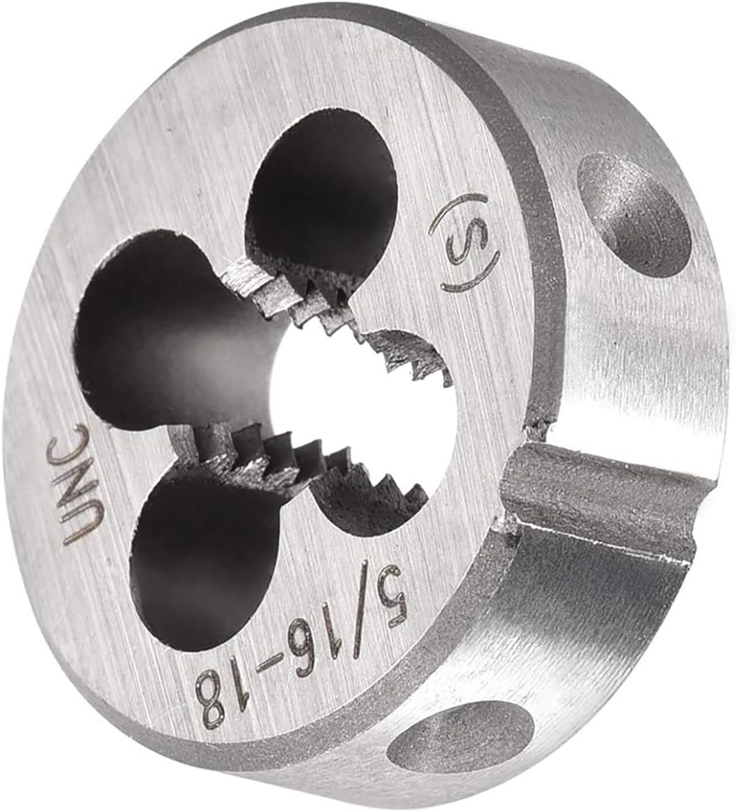 Unifizz 1/4-20 UNC Round Die Machine Thread Right Hand Threading Die Alloy Tool Steel Screw Thread Cutting Die