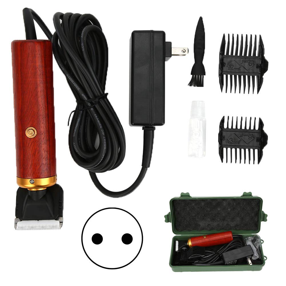 Pet Way Timmer Enchip en la Máquina de Rasurador de Cabello de Palo de Madera de Mascotas Máquina de Barbilla 55W para Preparación de Bricolaje en Casa (Enchufe de la UE)