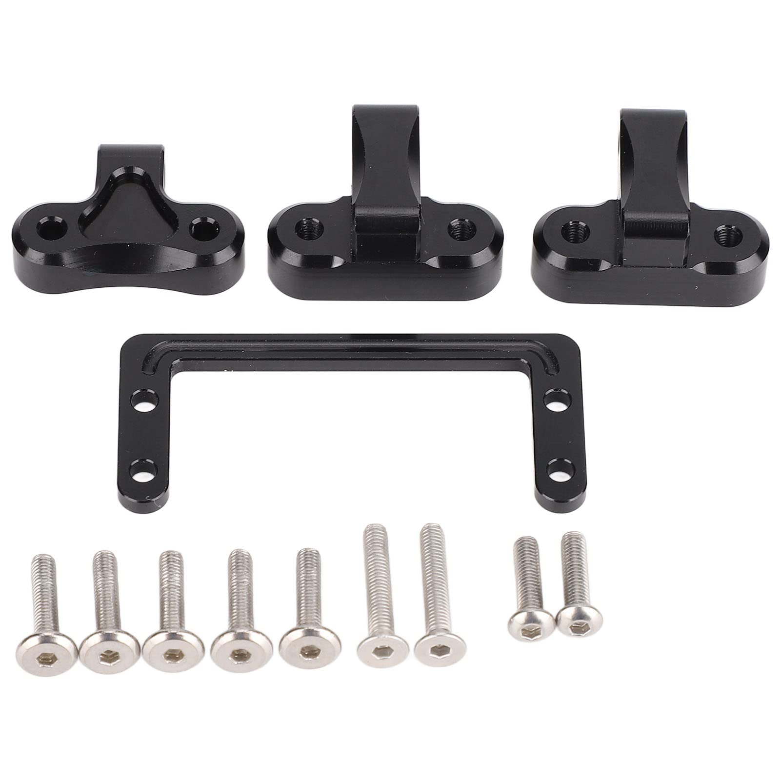 VGEBYRC Servo Bracket, Servo Mount Aluminum Alloy High Strength Replacement Beam Servo Mount for LCG 1/10 RC Cars RC Accessories 78Mm
