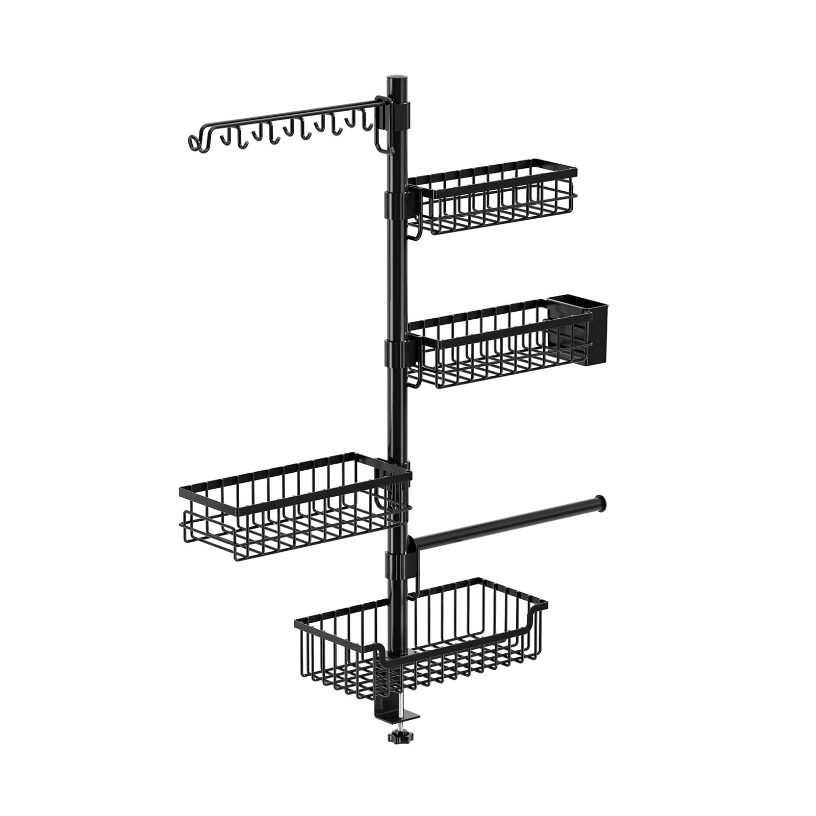 Space Saving BBQ Assistant Storage Shelf Holding Condiments Tools and Paper Towels Fantastic Cooking Lovers BBQ Storage Solution